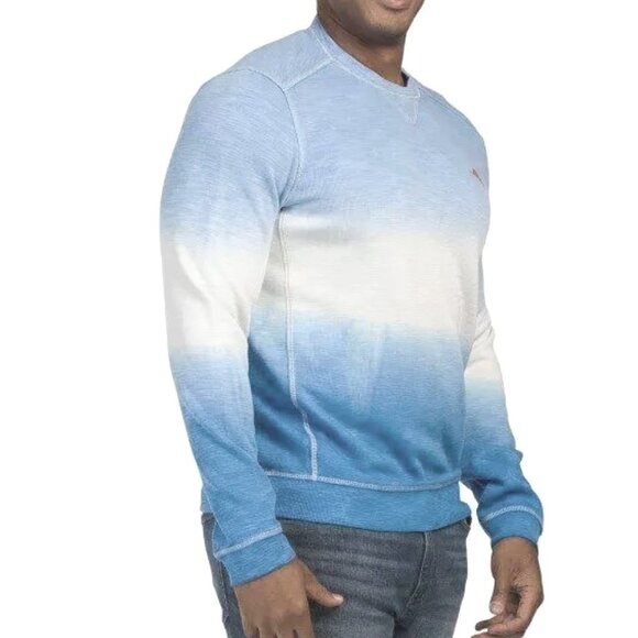 Tommy Bahama Men’s | Blue Tobago Bay Horizon Heavy Knit Crew | Size Large - Picture 1 of 8